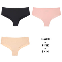 Load image into Gallery viewer, CINOON 3Pcs/Lot Seamless Panty Set Underwear Female Comfort Intimates Fashion Low-Rise Briefs Panties Women Sexy Lingerie
