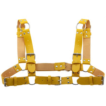 Load image into Gallery viewer, Women Men Sexy Punk Chest Harness Adjustable Caged Metal Body Chain PU Leather Choker Statement Necklace Party Clubwear
