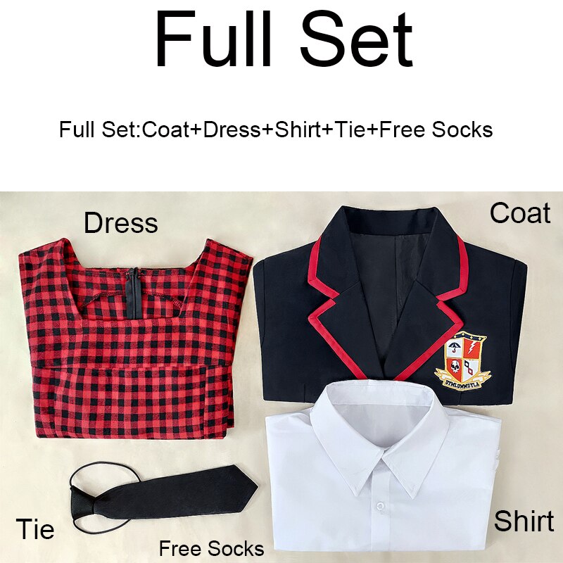 TV The Umbrella Academy Cosplay Costume Vanya Women's College Uniform Set Halloween Carnival Party Costumes - CosCouture