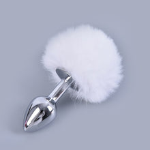 Load image into Gallery viewer, Metal Plush Rabbit Fox Tail Anal Plug Prostate Massager Butt Plug Rabbit Ear BDSM Sex Toys for Women Adult Sex Game

