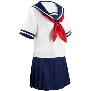 2020 Game Yandere Simulator Ayano Aishi Cosplay Costume Yandere Chan Sailor Suit Girls Jk Uniforms Halloween Party Costumes - CosCouture