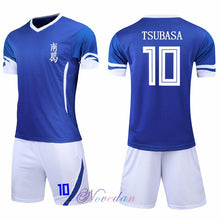 Load image into Gallery viewer, Japan Captain Tsubasa Jersey Suit Nankatsu Elementary School Tsubasa Ozora Cosplay Anime Football Shirt Clothing Sets - CosCouture
