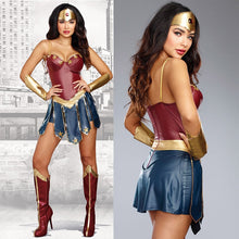 Load image into Gallery viewer, Women Halloween Party Movie Justice Wonder Fantasia Fancy Dress League Superhero Superwomen Costume S-3XL
