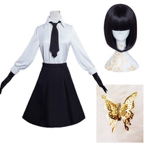 Load image into Gallery viewer, Cosroad Anime Bungo Stray Dogs Akiko Yosano Cosplay Costumes School Uniform Suit Akiko Yosano Halloween Plays Wig - CosCouture
