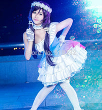 Load image into Gallery viewer, Love Live School Idol Project Dreams Gate Nozomi Tojo Chiffon Tee Dress Uniform Outfit Anime Cosplay Costumes - CosCouture
