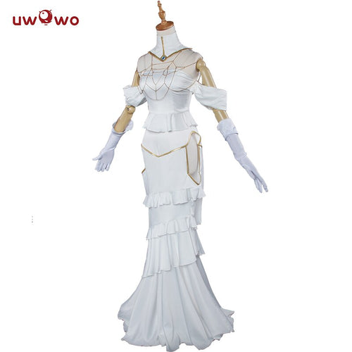 Pre-sale Albedo Cosplay Anime Overlord  Cosplay Costume Women White Dress Overlord Albedo Costume - CosCouture