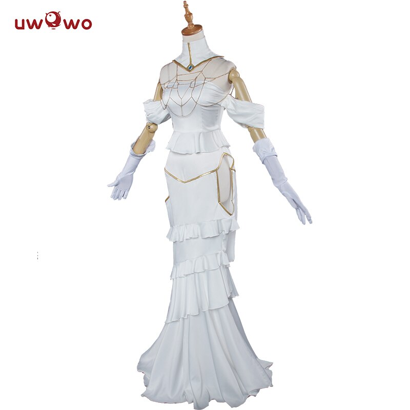 Pre-sale Albedo Cosplay Anime Overlord  Cosplay Costume Women White Dress Overlord Albedo Costume - CosCouture