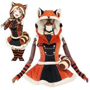 Love Live School Idol Project Kotori Minami Animal Hooded Dress Outfit Anime Cosplay Costumes - CosCouture