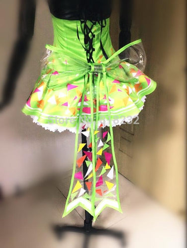 Love Live School Idol Project Cyber Video Games Koizumi Hanayo Light Up Slip Tee Dress Uniform Outfit Anime Cosplay Costumes - CosCouture