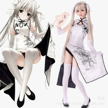 Load image into Gallery viewer, Anime Yosuga no Sora Men Women Cheongsam Lolita Dresses Kasugano Sora Cosplay Costumes Sexy Chinese gown Dress - CosCouture
