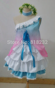 Love Live School Idol Project Dreams Gate Nozomi Tojo Chiffon Tee Dress Uniform Outfit Anime Cosplay Costumes - CosCouture