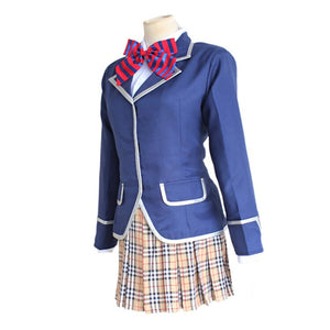 Anime Shokugeki no Soma Nakiri erina Cosplay Costume School Uniform (Blazer + Skirt + Tie) - CosCouture