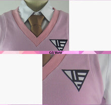 Load image into Gallery viewer, Danganronpa V3: Killing Harmony Akamatsu Kaede JK School Uniform Shirt Sweater Skirt Outfit Games Cosplay Costumes - CosCouture

