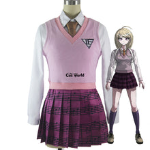 Load image into Gallery viewer, Danganronpa V3: Killing Harmony Akamatsu Kaede JK School Uniform Shirt Sweater Skirt Outfit Games Cosplay Costumes - CosCouture
