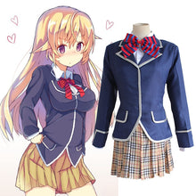 Load image into Gallery viewer, Anime Shokugeki no Soma Nakiri erina Cosplay Costume School Uniform (Blazer + Skirt + Tie) - CosCouture
