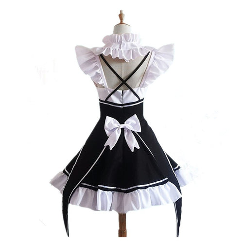 Re Zero Kara Hajimeru Isekai Seikatsu Ramu RAM Remu REM Maid Apron Dress - CosCouture