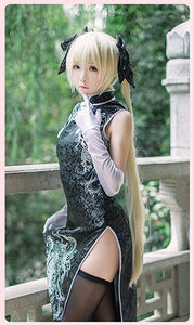 Anime Yosuga no Sora Men Women Cheongsam Lolita Dresses Kasugano Sora Cosplay Costumes Sexy Chinese gown Dress - CosCouture