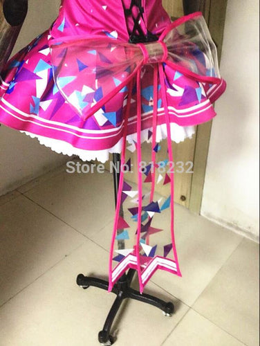 Love Live School Idol Project Cyber Video Games Yazawa Nico Light Up Slip Dress Tee Dress Uniform Outfit Anime Cosplay Costumes - CosCouture