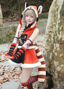 Love Live School Idol Project Kotori Minami Animal Hooded Dress Outfit Anime Cosplay Costumes - CosCouture