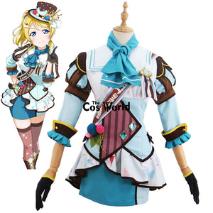 Love Live School Idol Project Ayase Eli Ice Cream Dress Uniform Skirt Outfit Anime Cosplay Costumes - CosCouture