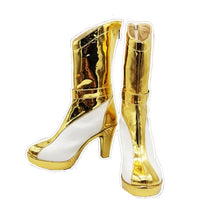 Load image into Gallery viewer, Cosroad LOL KDA Ahri Cosplay Shoes Costume Women Kaisa Prestige Edition Golden Boots - CosCouture
