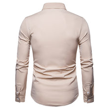 Load image into Gallery viewer, Brand White Men Shirt Long Sleeve Chemise Homme 2018 Scottish Jacobite Ghillie Kilt Mens Slim Fit Dress Shirts Casual Camisa XXL - CosCouture
