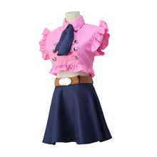 Load image into Gallery viewer, Cosztkhp Anime The Seven Deadly Sins Elizabeth Liones Cosplay Costume Full Set Dress(Top+Skirt+Bow tie+Belt) Halloween Costumes - CosCouture

