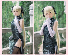 Load image into Gallery viewer, Anime Yosuga no Sora Men Women Cheongsam Lolita Dresses Kasugano Sora Cosplay Costumes Sexy Chinese gown Dress - CosCouture
