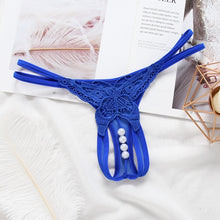 Load image into Gallery viewer, Butterfly with Pearls Tangas Women Sexy G String Sexy Underwear Thongs Ladies Lace Lingerie Sexy Transparent Panties
