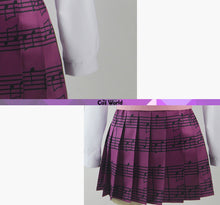 Load image into Gallery viewer, Danganronpa V3: Killing Harmony Akamatsu Kaede JK School Uniform Shirt Sweater Skirt Outfit Games Cosplay Costumes - CosCouture
