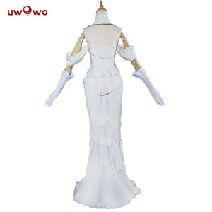 Pre-sale Albedo Cosplay Anime Overlord  Cosplay Costume Women White Dress Overlord Albedo Costume - CosCouture