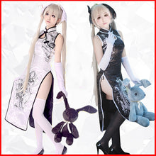 Load image into Gallery viewer, Anime Yosuga no Sora Men Women Cheongsam Lolita Dresses Kasugano Sora Cosplay Costumes Sexy Chinese gown Dress - CosCouture
