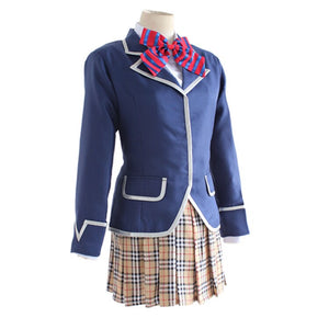 Anime Shokugeki no Soma Nakiri erina Cosplay Costume School Uniform (Blazer + Skirt + Tie) - CosCouture