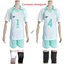 Load image into Gallery viewer, Haikyuu Kageyama Tobio Aoba Johsai Koushi Sugawara Oikawa Tooru Cosplay Costume kneepads Uniform High School Volleyball full set - CosCouture
