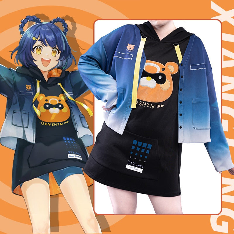 PRE-SALE Xiangling Daily Cosplay New Game Genshin Impact Costume Daily Fashion Uniform  New Outfit Halloween Costumes - CosCouture
