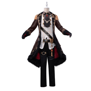 Pre-sale Game Genshin Impact Diluc The Dark Side of Dawn Cosplay Costume Darknight Hero Handsome Nobiliary Uniform - CosCouture