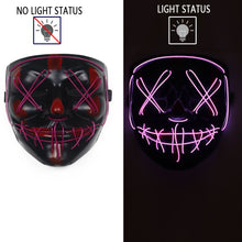 Load image into Gallery viewer, LED Mask Cosplay DJ Party Neon Light Up Masks Masquerade Carnival Costume Props - CosCouture
