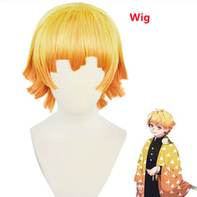 Load image into Gallery viewer, Anime Demon Slayers Kimetsu no Yaiba Agatsuma Zenitsu Cosplay Costume Women Kimono Uniform Halloween Christmas Party clothes
