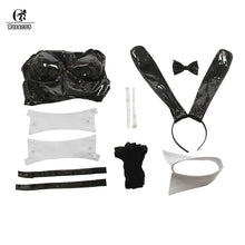 Load image into Gallery viewer, ROLECOS Sakurajima Mai Anime Cosplay Costume Women Sexy Costume Bunny Girl Cosplay Wigs Shiny Leather Jumpsuit Party Bodysuit - CosCouture
