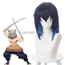 Load image into Gallery viewer, Cosroad Hashibira Inosuke Wig Demon Slayer Kimetsu no Yaiba Cosplay Wigs Inosuke Hashibira Halloween Ball Hair Wigs - CosCouture
