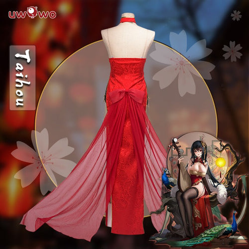Game Azur Lane Taihou Cheongsam Ver. Cosplay Costume Aircraft Carrier Sexy Women Dress - CosCouture