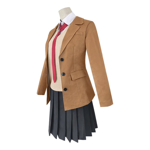 Anime Sakurajima Mai Cosplay Costume Rascal Does Not Dream of Bunny Girl Senpai Mai Cosplay Wig and Bunny Ears Headwear - CosCouture