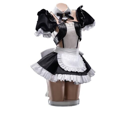 Uwowo Anime Costume Fate/Grand Order FGO Shuten-douji Maid Dress Lovely Uniform Cosplay Costume Halloween 2019 new cos - CosCouture