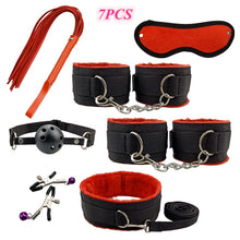 Load image into Gallery viewer, Leather BDSM Kit Bondage Set Adult Toys Sex Games Handcuffs Whip sm Sex Toy Kits Exotic Accessories Erotic Sex Toys for Couples
