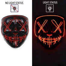 Load image into Gallery viewer, LED Mask Cosplay DJ Party Neon Light Up Masks Masquerade Carnival Costume Props - CosCouture
