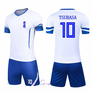 Japan Captain Tsubasa Jersey Suit Nankatsu Elementary School Tsubasa Ozora Cosplay Anime Football Shirt Clothing Sets - CosCouture