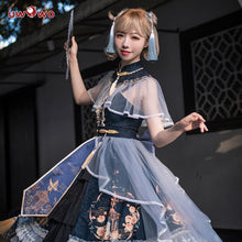 Load image into Gallery viewer, Lolita Original Dress Design Misty Garden Chinoiserie Cosplay Costume - CosCouture
