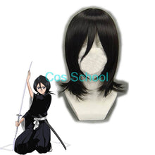 Load image into Gallery viewer, Cos School Bleach Kuchiki Rukia Cosplay Costume Rukia Kuchiki Wigs and Kimono Uniform Sets Die Pa Bleach Costumes - CosCouture
