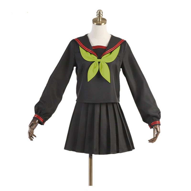 Anime Demon Slayer Kimetsu no Yaiba Cosplay Nezuko Kamado Makomo Cosplay Costume JK School Uniforms Sailor Suit Girls Women - CosCouture