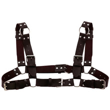 Load image into Gallery viewer, Women Men Sexy Punk Chest Harness Adjustable Caged Metal Body Chain PU Leather Choker Statement Necklace Party Clubwear
